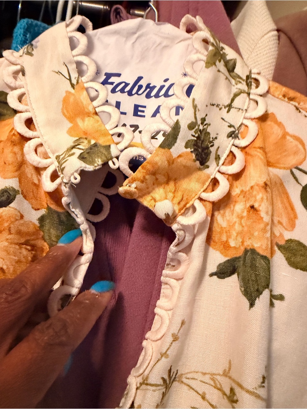 BHLDN Yellow Floral Mini Dress with Purple Accents - Picture 5 of 8